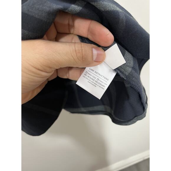 Mizzen Main Proctor Button Up Shirt Windowpane Work Business Office Dad Casual - Picture 9 of 14